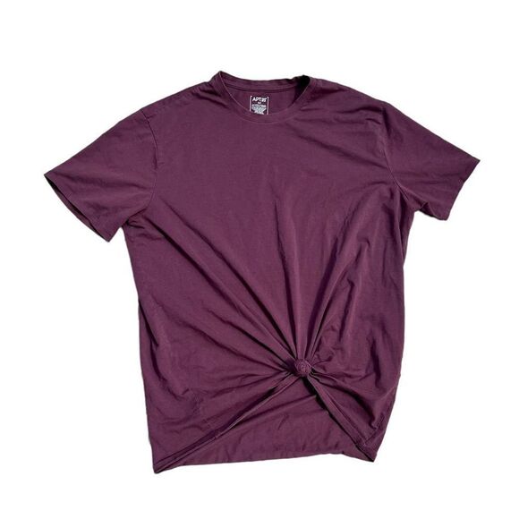 APT. 9 Purple Short Sleeve T-Shirt W/Bottom Knot Size XLT - Picture 1 of 3